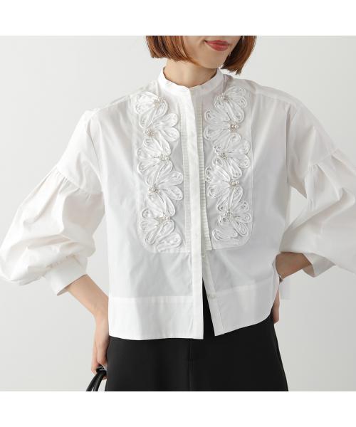 マリリンムーン MARILYN MOON MARILYN MOON SOI-MeME ブラウス code embroidery pearl blouse （06/O-WHITE） 06/O-WHITE