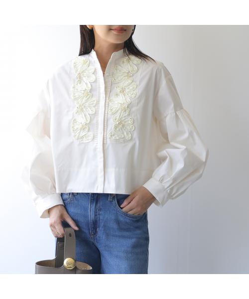 マリリンムーン MARILYN MOON MARILYN MOON SOI-MeME ブラウス code embroidery pearl blouse （06/O-WHITE） 06/O-WHITE