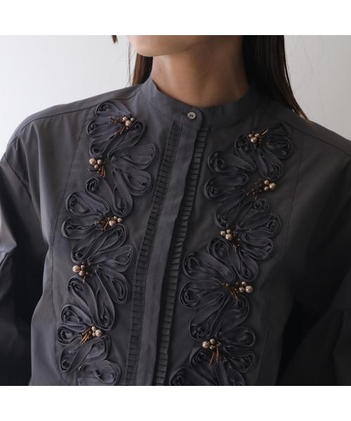 マリリンムーン MARILYN MOON MARILYN MOON SOI-MeME ブラウス code embroidery pearl blouse （06/O-WHITE） 06/O-WHITE