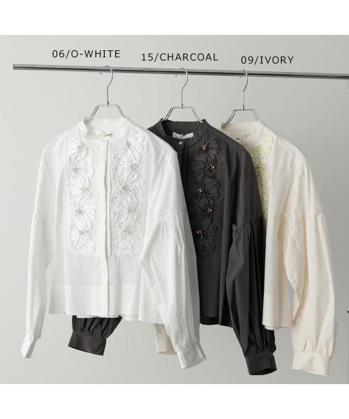 マリリンムーン MARILYN MOON MARILYN MOON SOI-MeME ブラウス code embroidery pearl blouse （06/O-WHITE） 06/O-WHITE