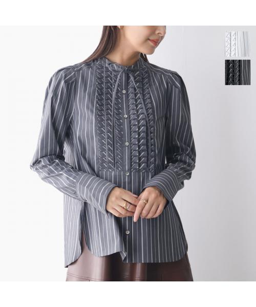 マリリンムーン MARILYN MOON MARILYN MOON ブラウス tuck frill strip blouse 4253-133 （05/WHITE） 05/WHITE