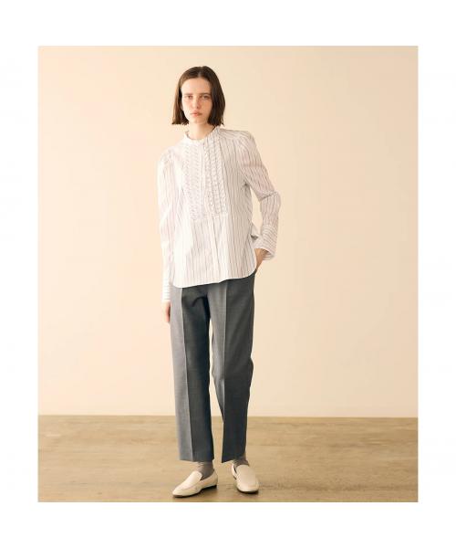 マリリンムーン MARILYN MOON MARILYN MOON ブラウス tuck frill strip blouse 4253-133 （05/WHITE） 05/WHITE