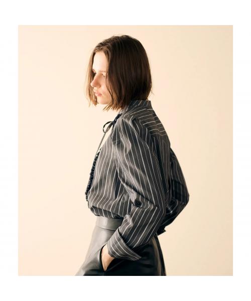 マリリンムーン MARILYN MOON MARILYN MOON ブラウス tuck frill strip blouse 4253-133 （05/WHITE） 05/WHITE