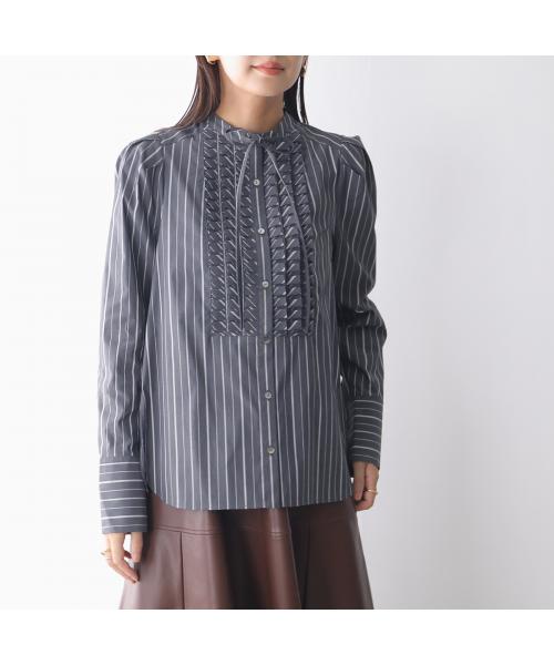 マリリンムーン MARILYN MOON MARILYN MOON ブラウス tuck frill strip blouse 4253-133 （05/WHITE） 05/WHITE