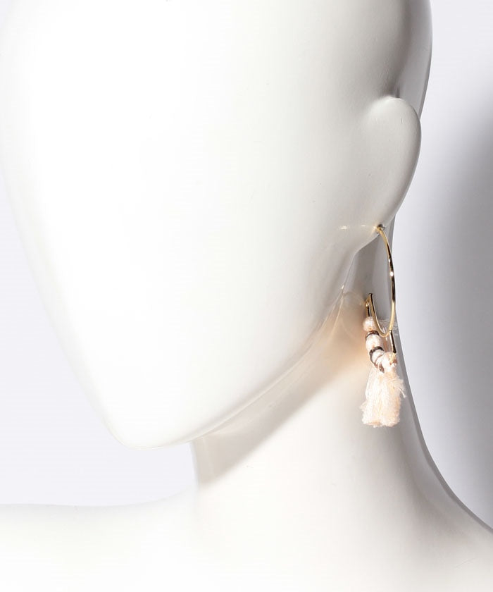 MAYSON GREY 【MAYSON GREY】Tassel Hoop Earrings