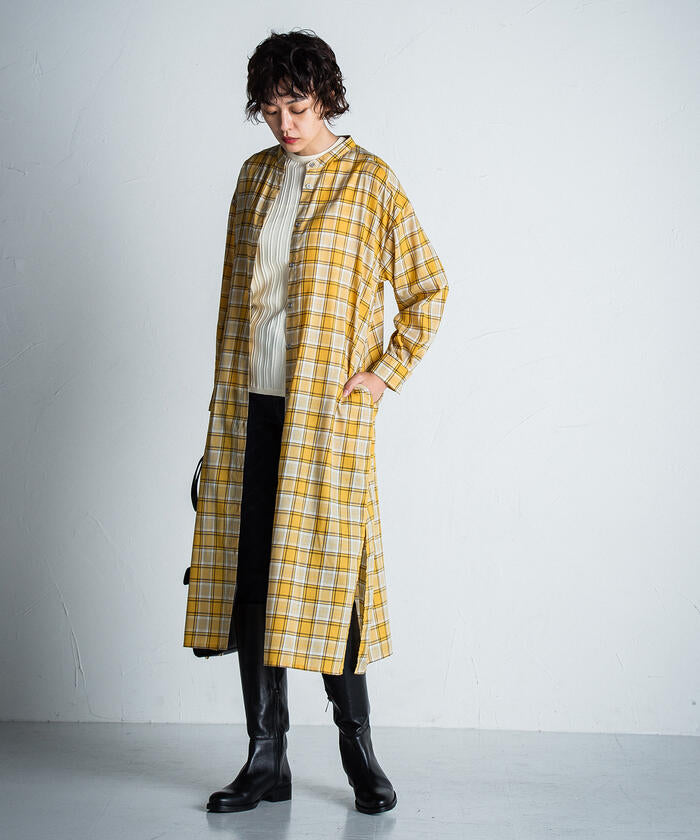 MAYSON GREY 【MAYSON GREY】 Cotton-Like Check Dress
