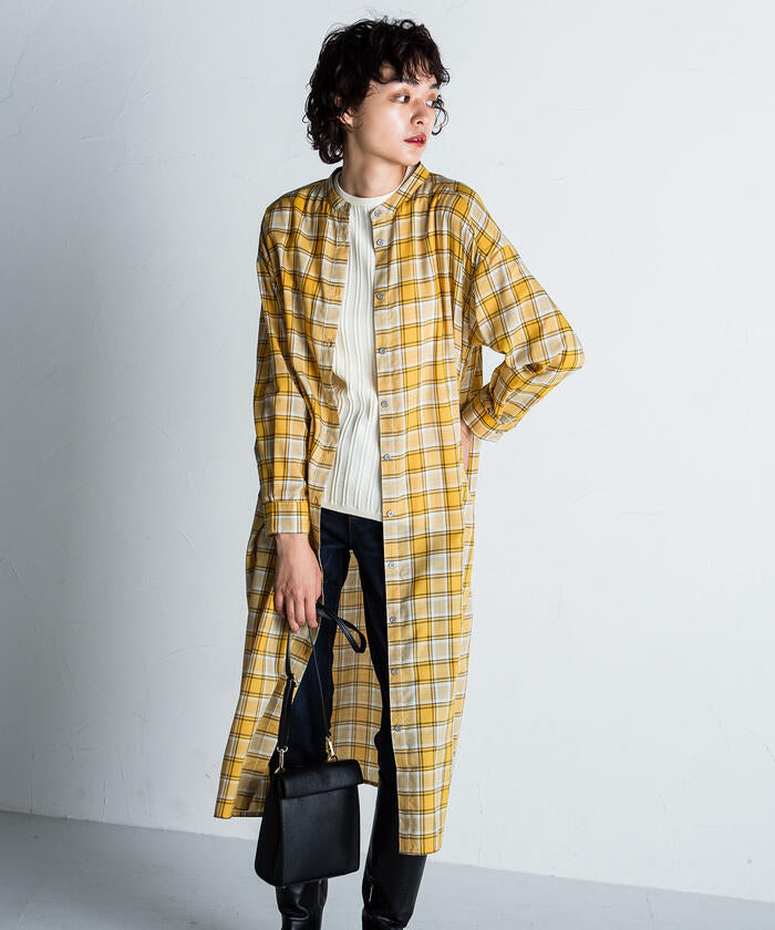 MAYSON GREY 【MAYSON GREY】 Cotton-Like Check Dress