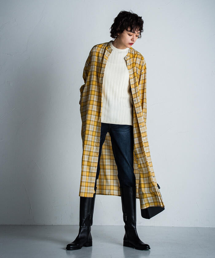 MAYSON GREY 【MAYSON GREY】 Cotton-Like Check Dress