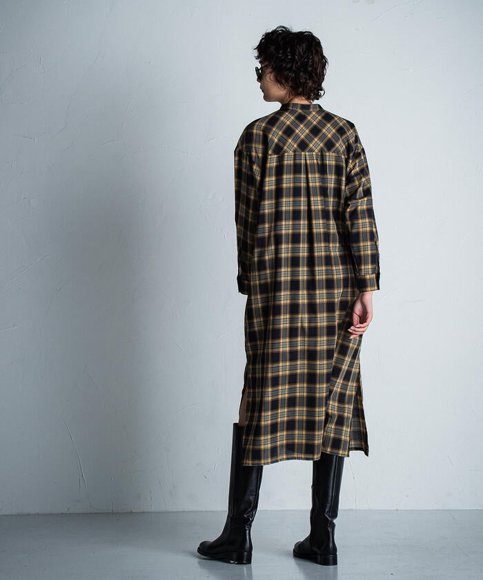 MAYSON GREY 【MAYSON GREY】 Cotton-Like Check Dress