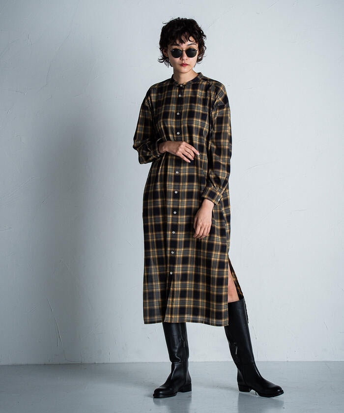 MAYSON GREY 【MAYSON GREY】 Cotton-Like Check Dress
