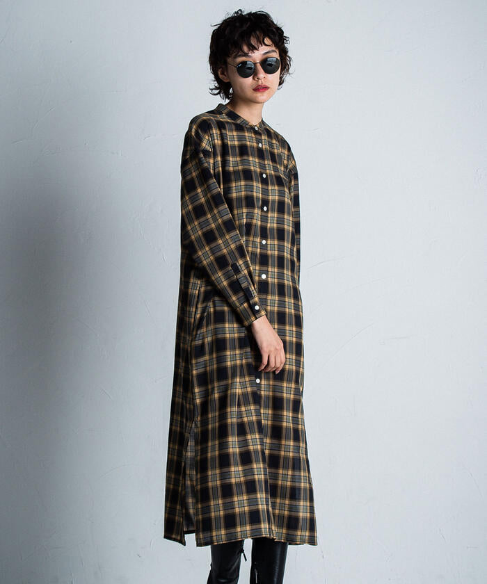 MAYSON GREY 【MAYSON GREY】 Cotton-Like Check Dress