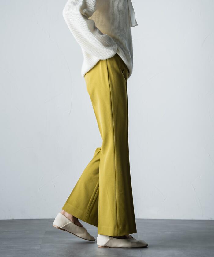 MAYSON GREY 【MAYSON GREY】 Center Line Flare Pants