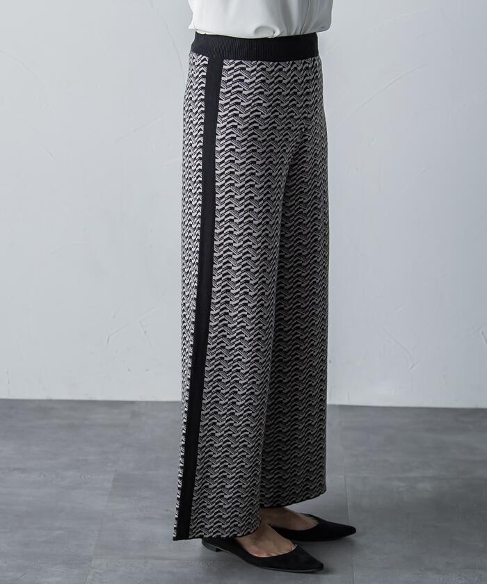 MAYSON GREY 【MAYSON GREY】 Retro Jacquard Pants