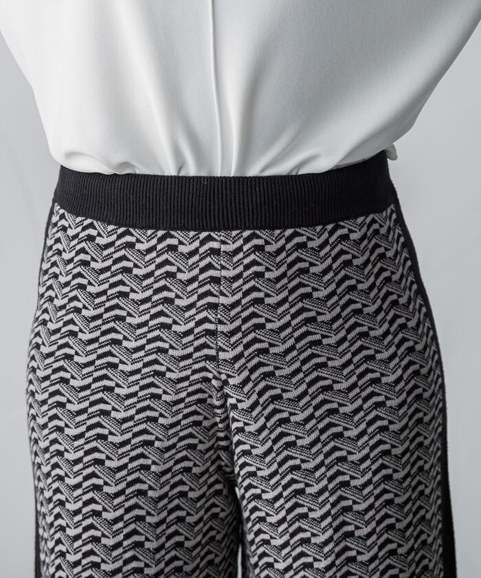 MAYSON GREY 【MAYSON GREY】 Retro Jacquard Pants