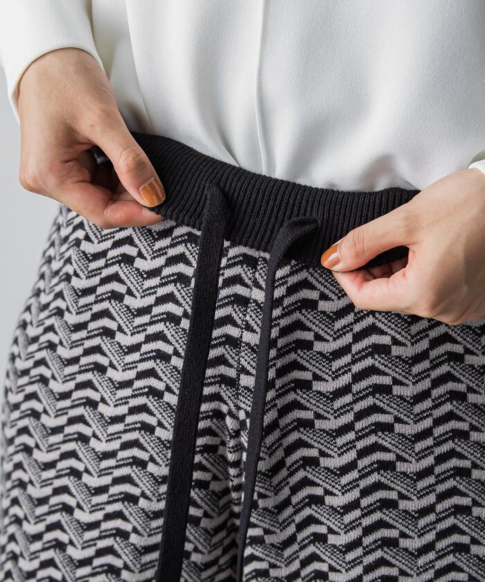 MAYSON GREY 【MAYSON GREY】 Retro Jacquard Pants