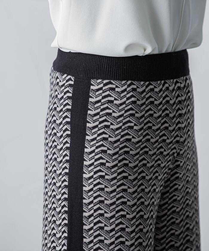 MAYSON GREY 【MAYSON GREY】 Retro Jacquard Pants