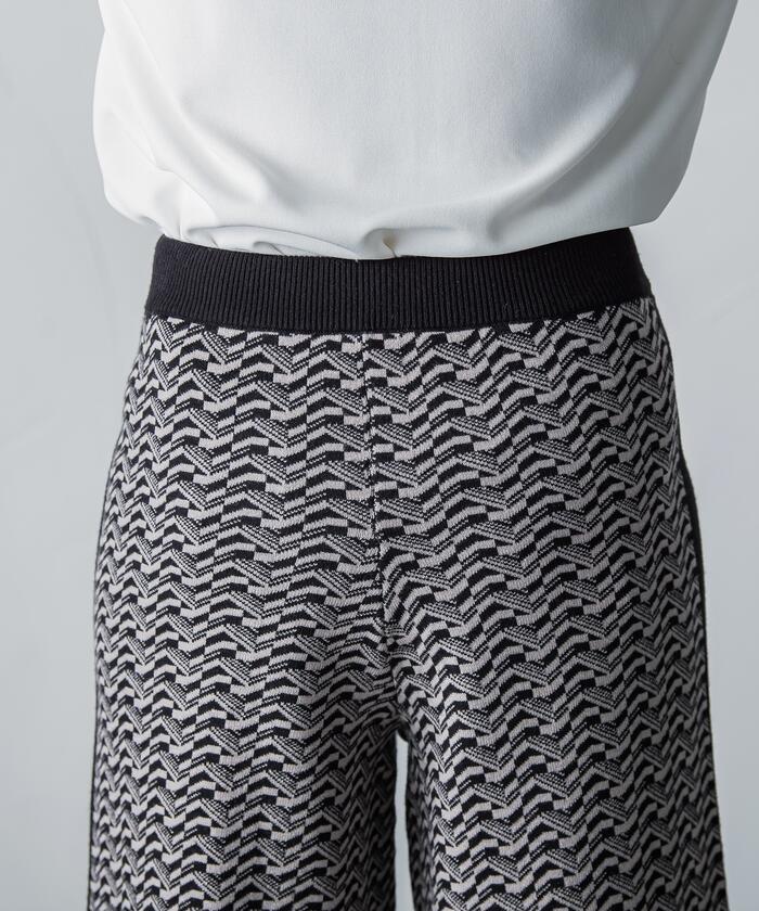 MAYSON GREY 【MAYSON GREY】 Retro Jacquard Pants