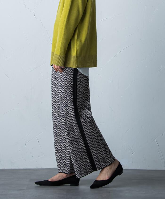MAYSON GREY 【MAYSON GREY】 Retro Jacquard Pants