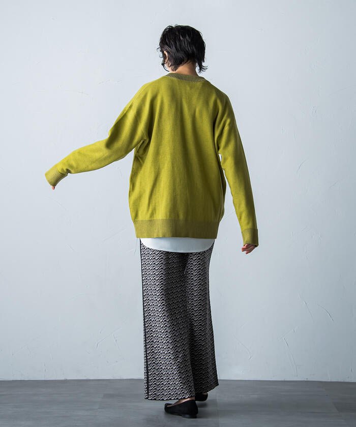MAYSON GREY 【MAYSON GREY】 Retro Jacquard Pants