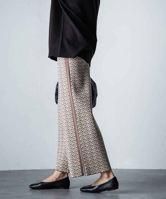 MAYSON GREY 【MAYSON GREY】 Retro Jacquard Pants