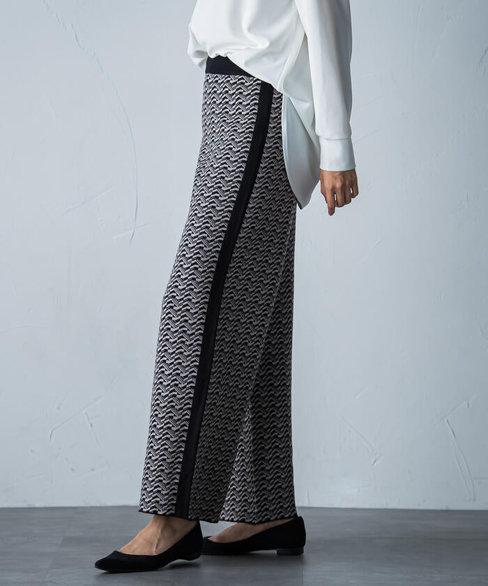 MAYSON GREY 【MAYSON GREY】 Retro Jacquard Pants