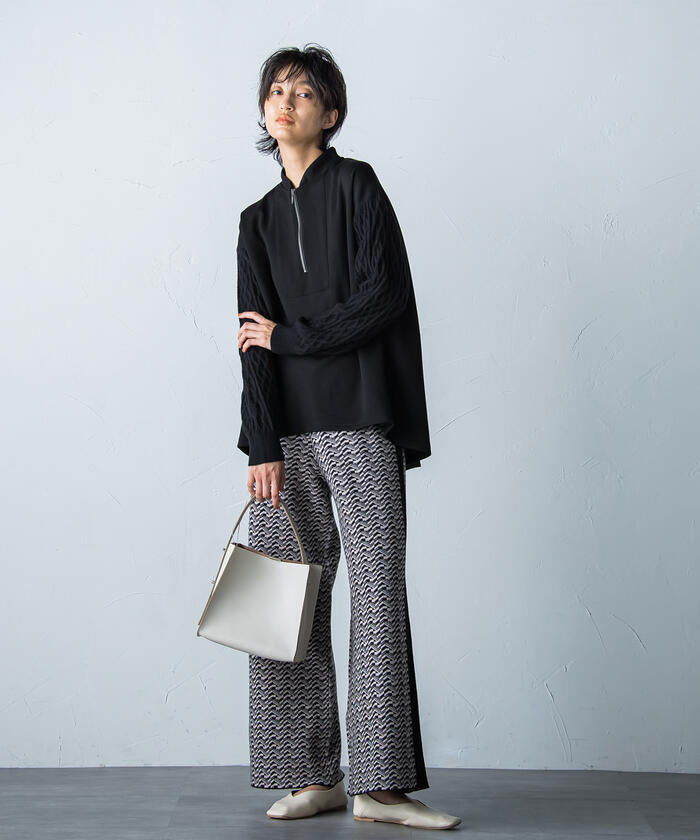 MAYSON GREY 【MAYSON GREY】 Retro Jacquard Pants