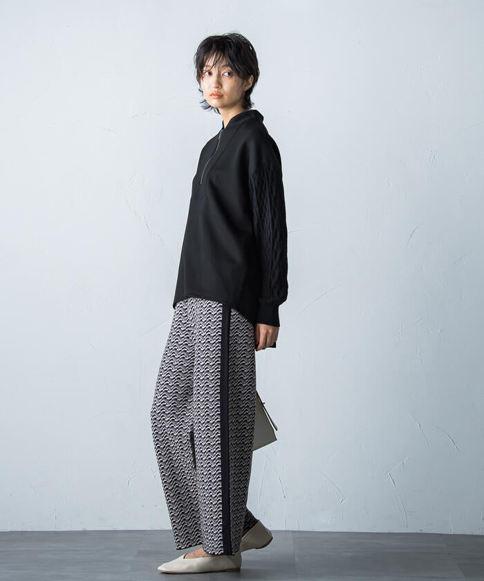 MAYSON GREY 【MAYSON GREY】 Retro Jacquard Pants