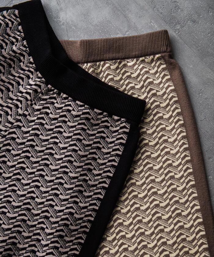 MAYSON GREY 【MAYSON GREY】 Retro Jacquard Pants