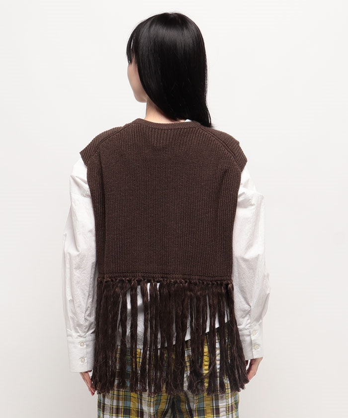MAYSON GREY 【MAYSON GREY】c*Fringe Knit Vest