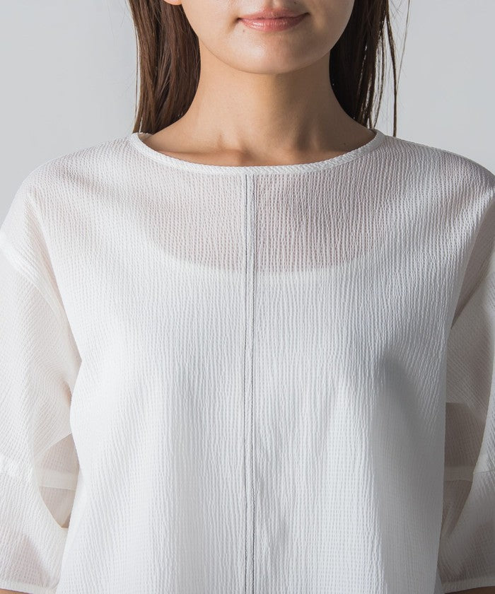 MAYSON GREY Ripple Balloon Sleeve Blouse