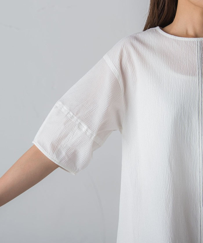 MAYSON GREY Ripple Balloon Sleeve Blouse