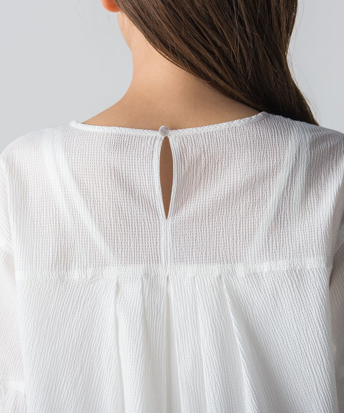 MAYSON GREY Ripple Balloon Sleeve Blouse