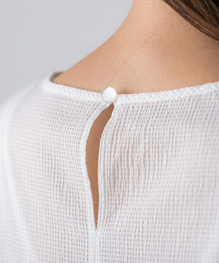 MAYSON GREY Ripple Balloon Sleeve Blouse