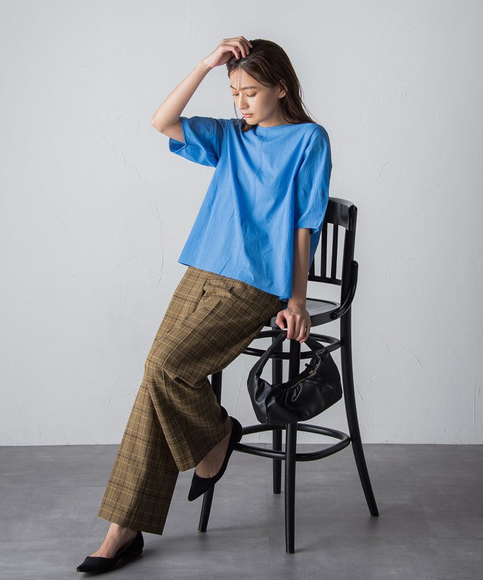 MAYSON GREY Ripple Balloon Sleeve Blouse