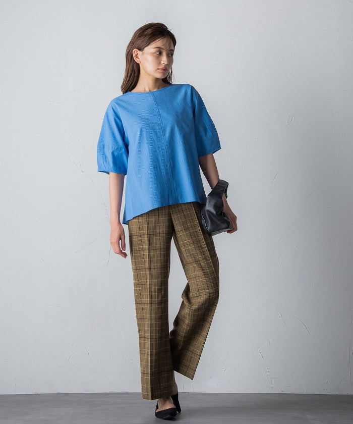 MAYSON GREY Ripple Balloon Sleeve Blouse