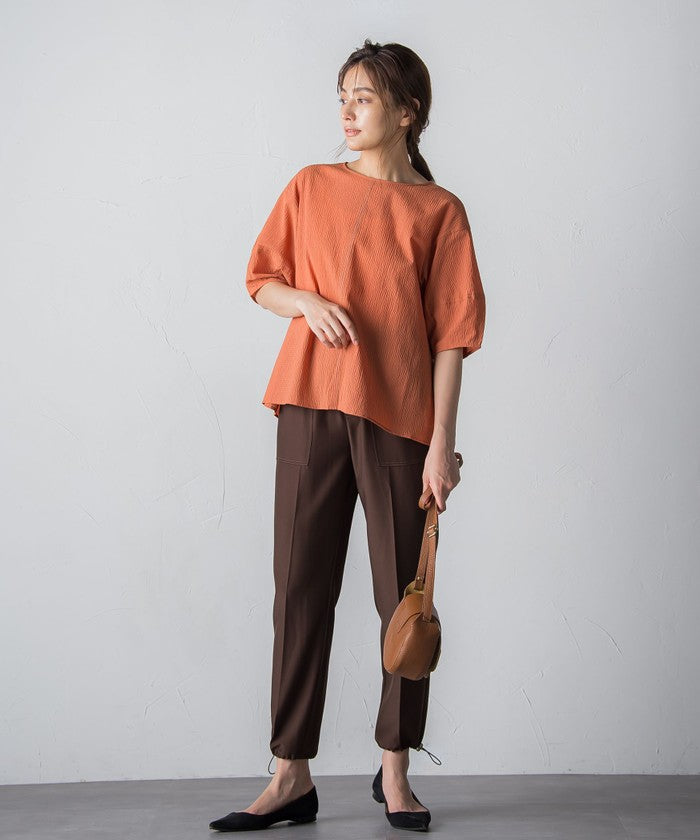 MAYSON GREY Ripple Balloon Sleeve Blouse