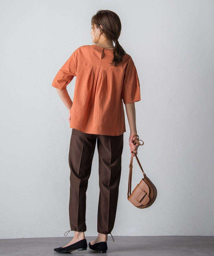 MAYSON GREY Ripple Balloon Sleeve Blouse