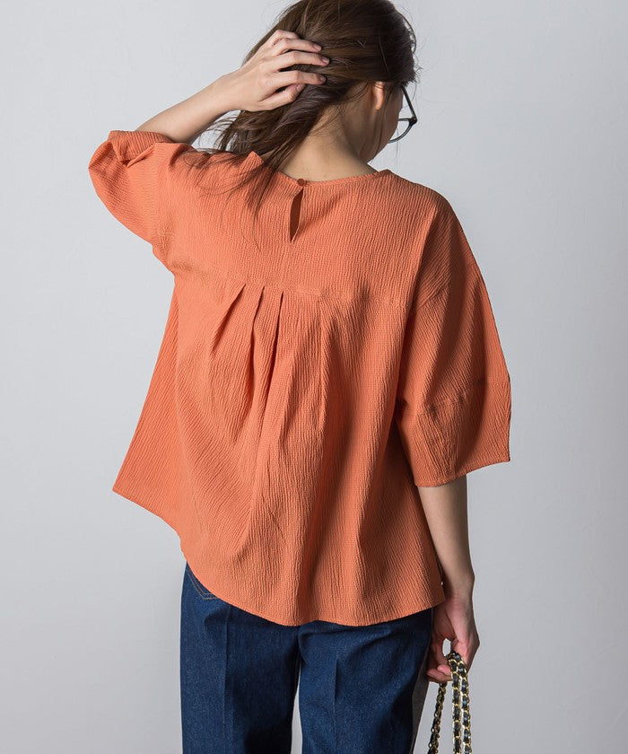 MAYSON GREY Ripple Balloon Sleeve Blouse