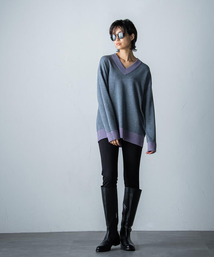 MAYSON GREY 【MAYSON GREY】W Face V Pullover