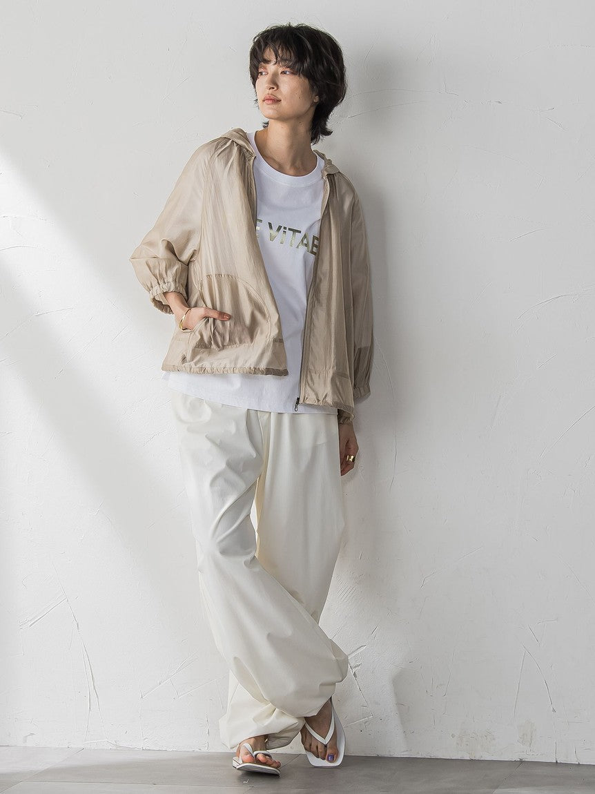 メイソングレイ MAYSON GREY 箔プリントロゴTシャツ≪手洗い可能≫ （ホワイト） ホワイト