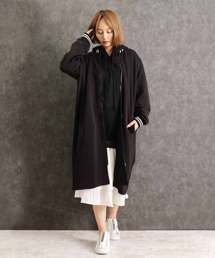 Martha MARTHA Varsity Jacket Style Cardboard Knit One-Piece Dress