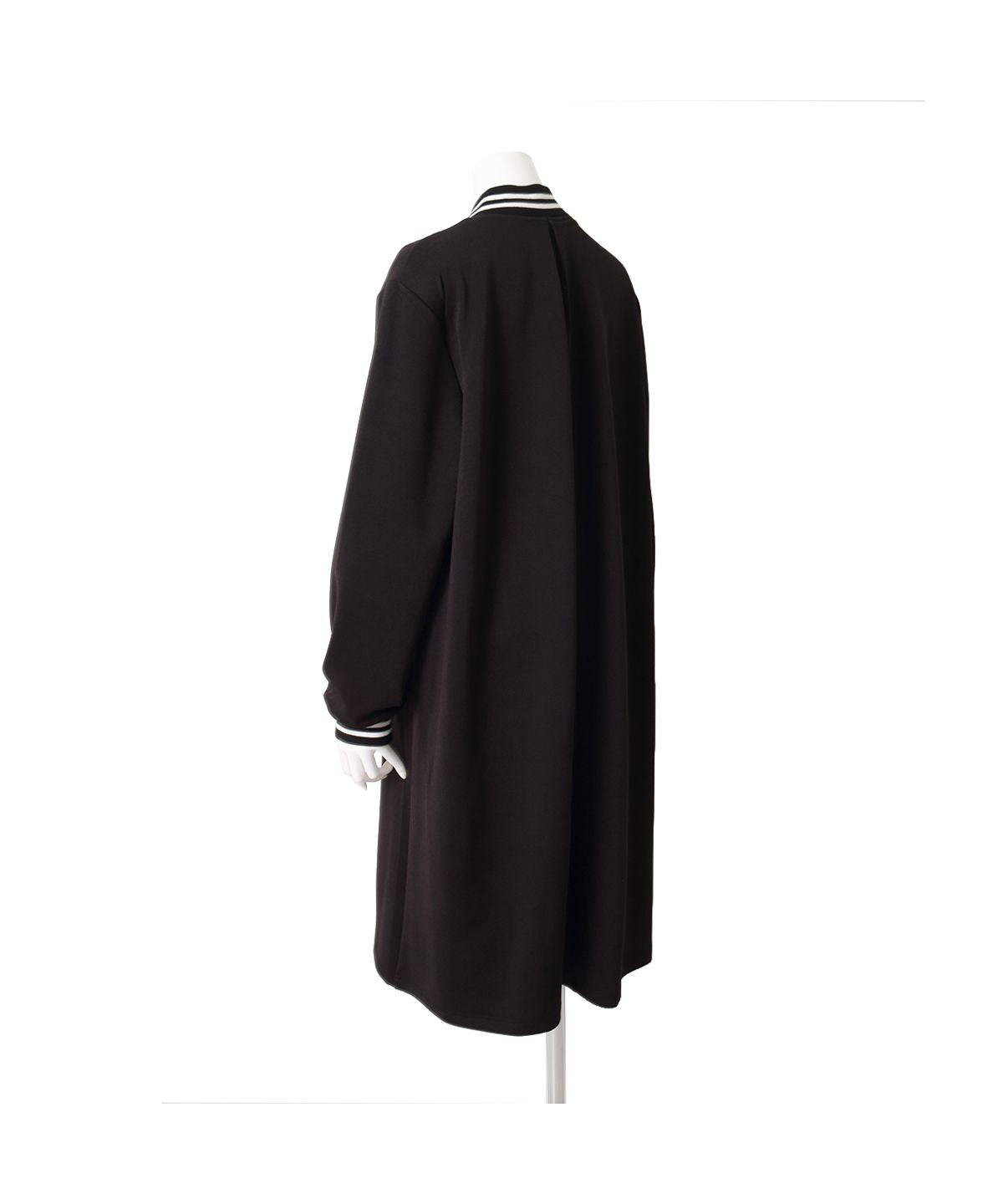 Martha MARTHA Varsity Jacket Style Cardboard Knit One-Piece Dress