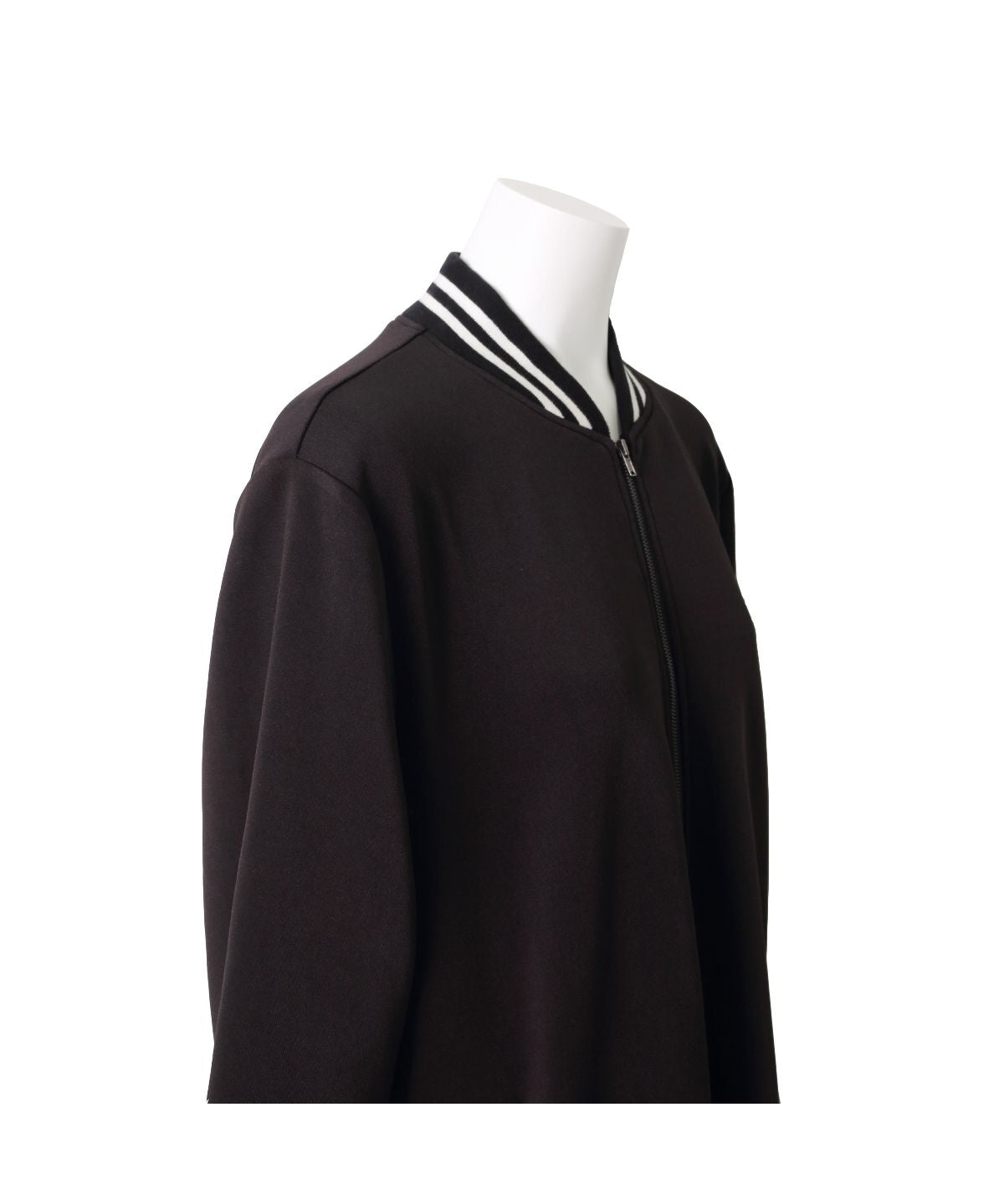 Martha MARTHA Varsity Jacket Style Cardboard Knit One-Piece Dress