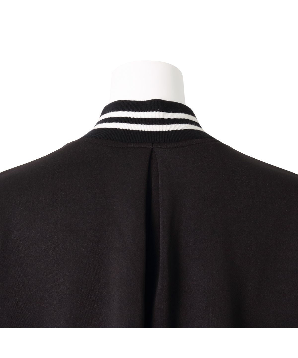 Martha MARTHA Varsity Jacket Style Cardboard Knit One-Piece Dress