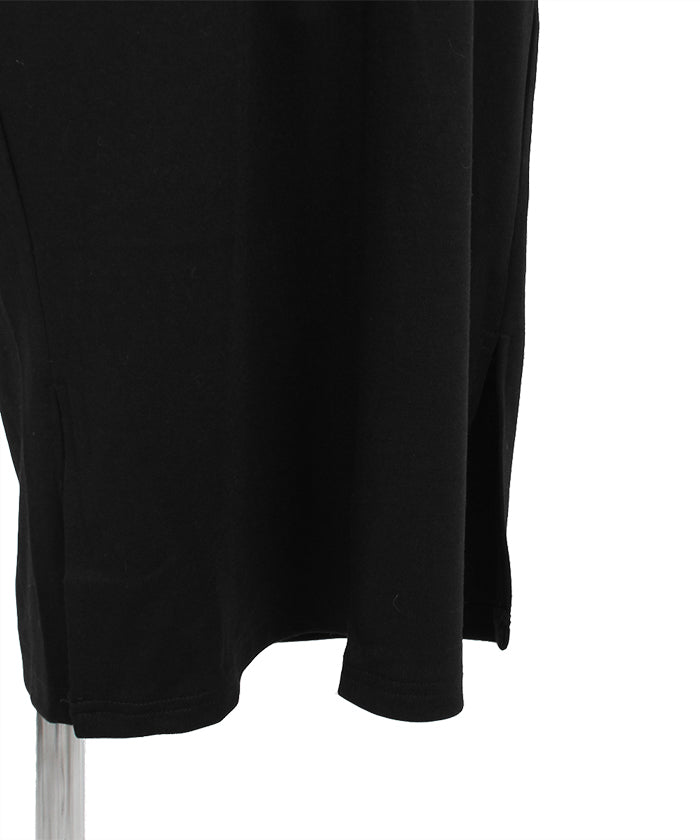 マーサ MARTHA Vネックコクーンロングワンピース