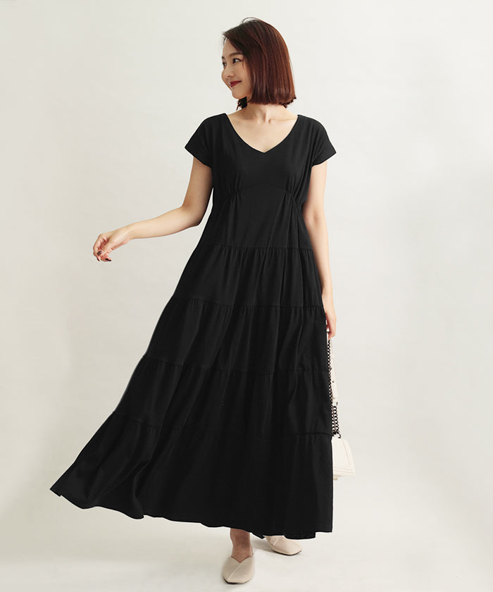 マーサ MARTHA カットソーロングワンピース （ブルー） ブルー