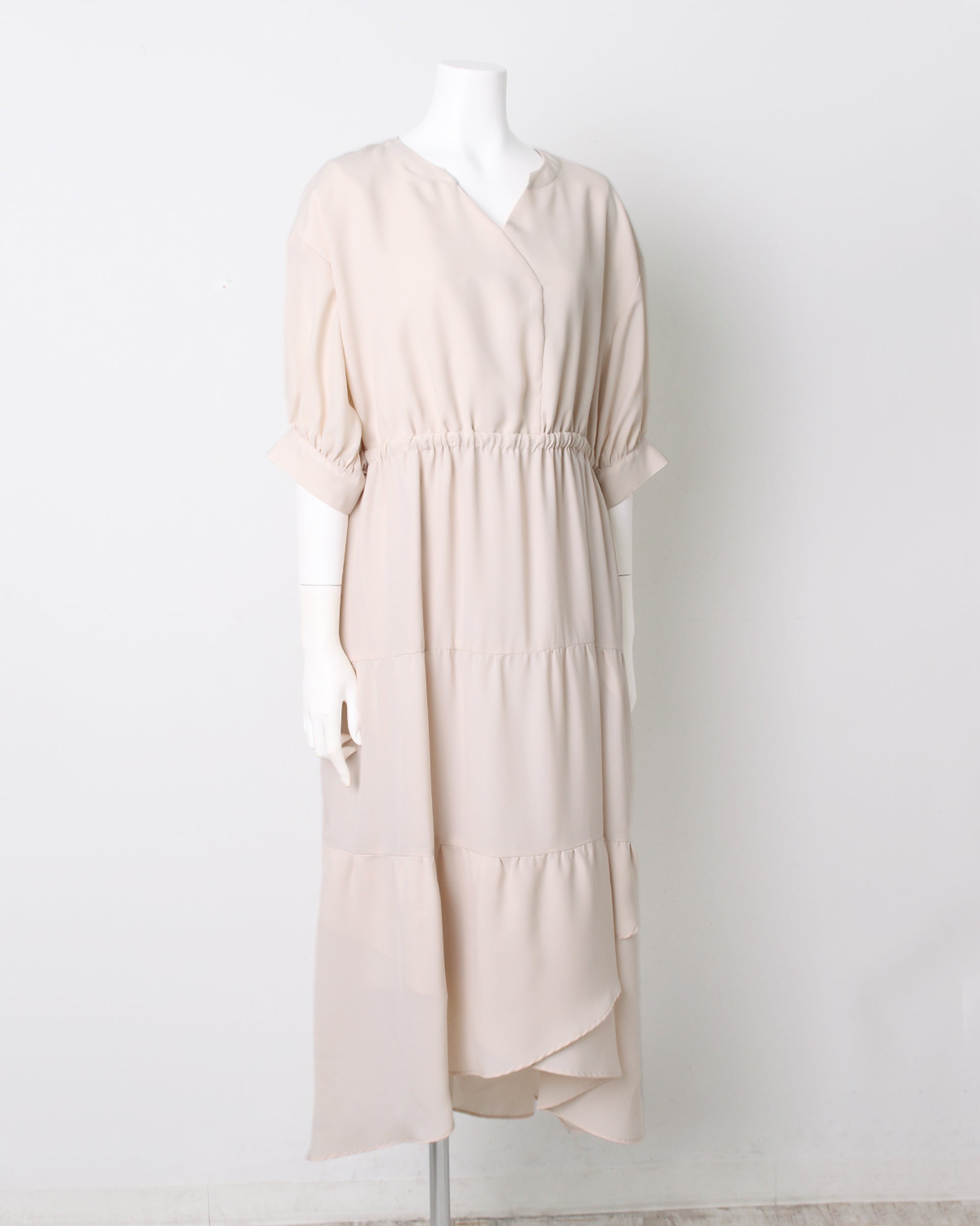 マーサ MARTHA 日本製カシュクールラップワンピース