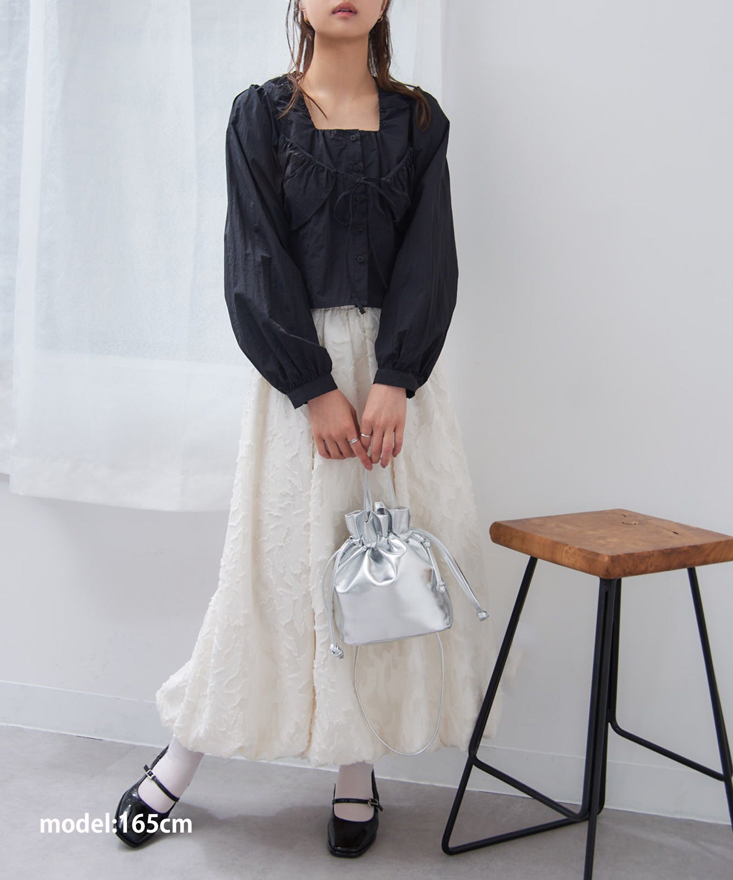 マガジンデモードシュシュ MAGASIN DE MODE Chou Chou メタリック巾着2wayショルダー （シルバー） シルバー