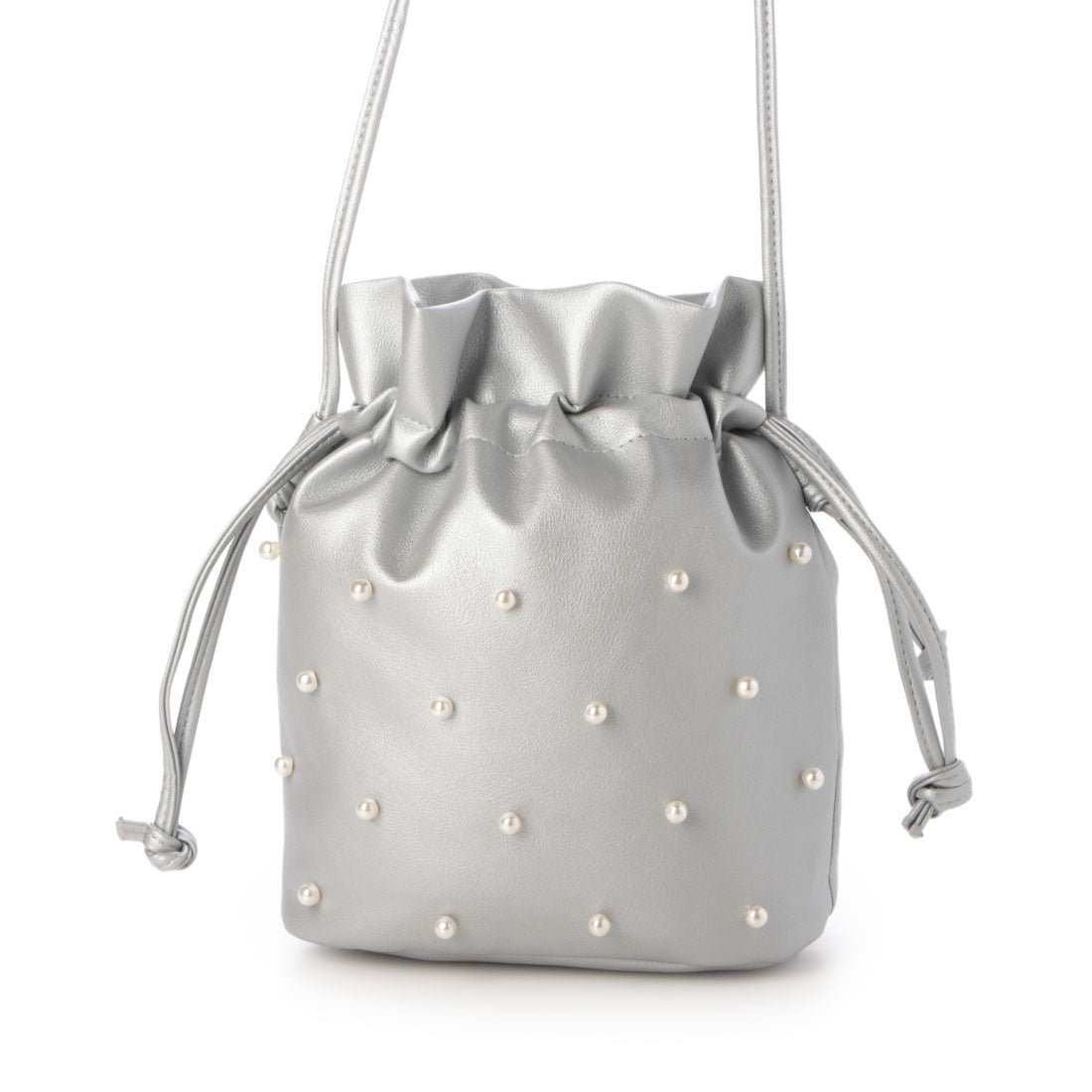 マガジンデモードシュシュ MAGASIN DE MODE Chou Chou パール巾着2WAYショルダー （シルバー） シルバー