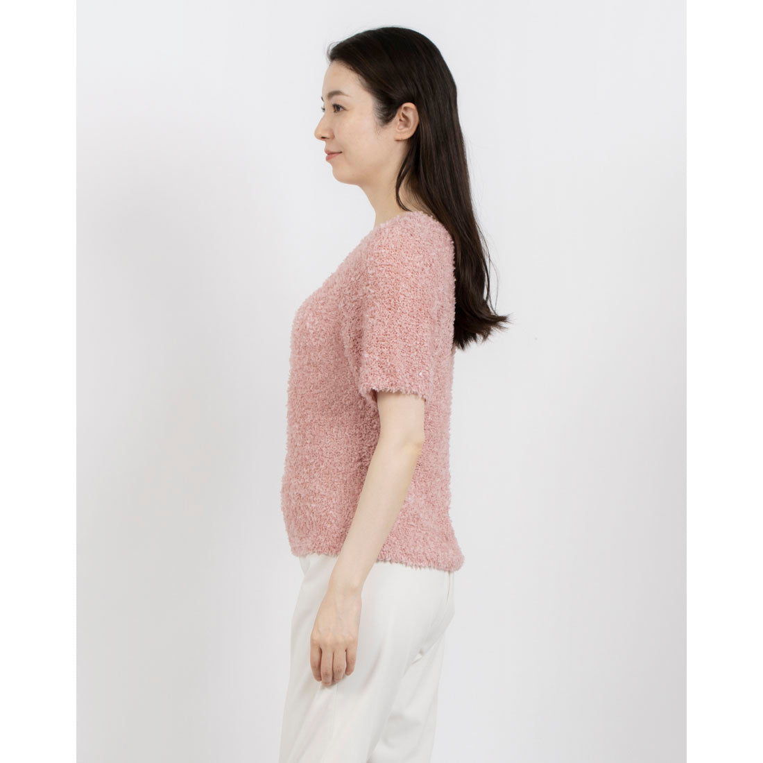 マガジンデモードシュシュ MAGASIN DE MODE Chou Chou チョウチョヤーンニットトップス DTK （ピンク） ピンク